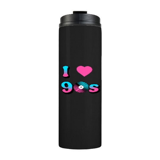 I Love The 90s Retro Nostalgia Thermal Tumblers
