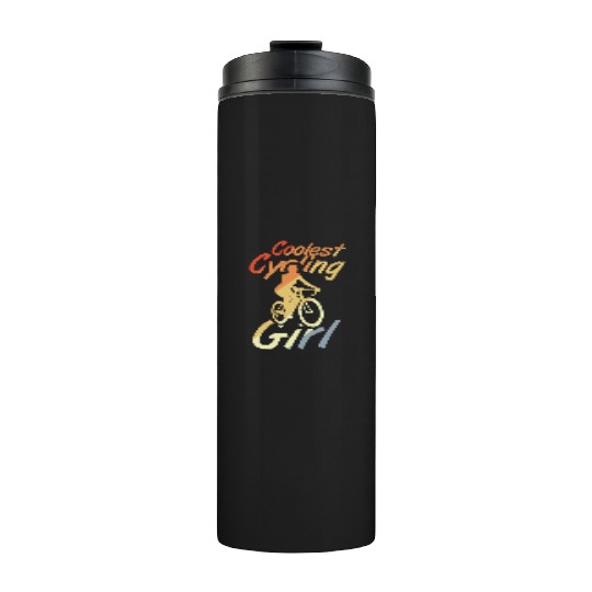 Coolest Cycling Girl Thermal Tumblers