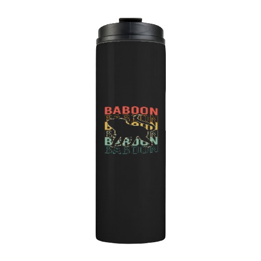 Baboon Monkey Ape Thermal Tumblers