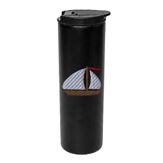 Sailboat embroidered Thermal Tumblers