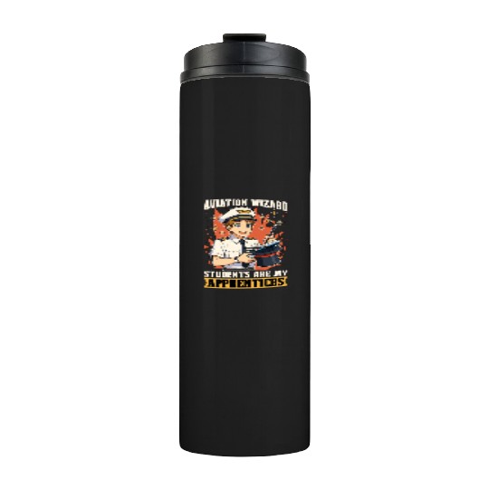 Flight Instructor Aviation Wizard Flight Trainer Thermal Tumblers