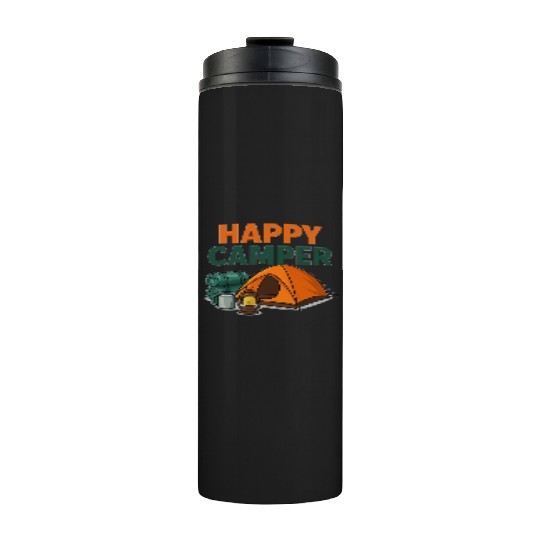 Happy Camper – Cozy Camping Vibes Thermal Tumblers