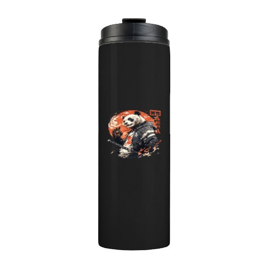 Samurai Panda Warrior – Urban Anime Street Style Thermal Tumblers