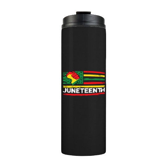 Freedom Day Juneteenth Black And Proud Thermal Tumblers