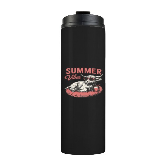 Summer vibes Summer Vacation Thermal Tumblers