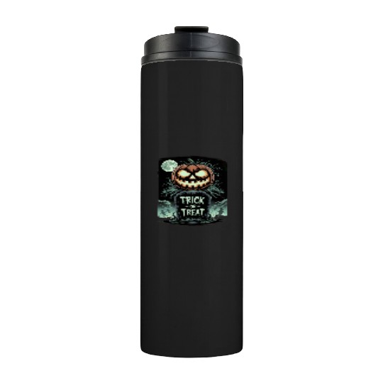 Halloween Horror Scary Thriller Trick Or Treat Thermal Tumblers