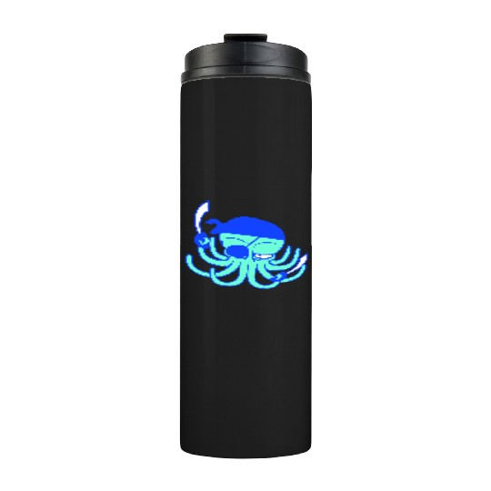 Octopus pirate crew captain sailor buccaneer sail Thermal Tumblers