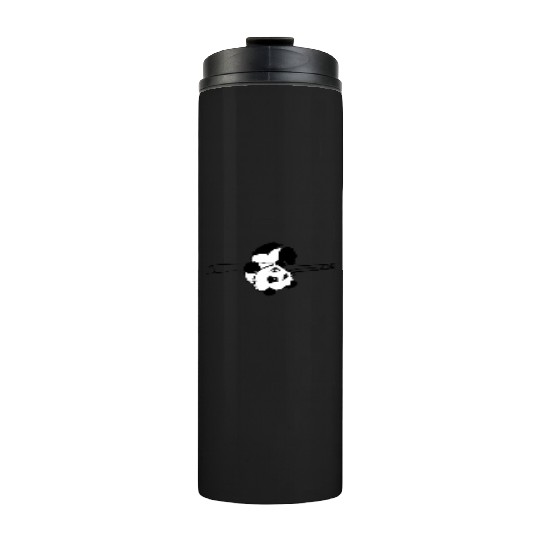 Cute Panda on Bamboo Thermal Tumblers Accessory, Minimalist