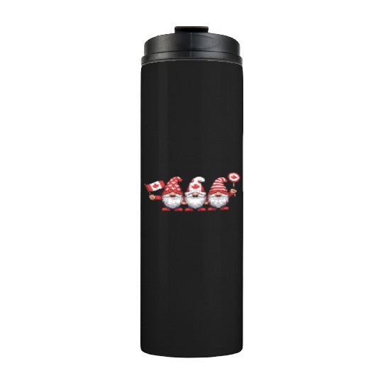 Canada Gnomes with Flag Thermal Tumblers