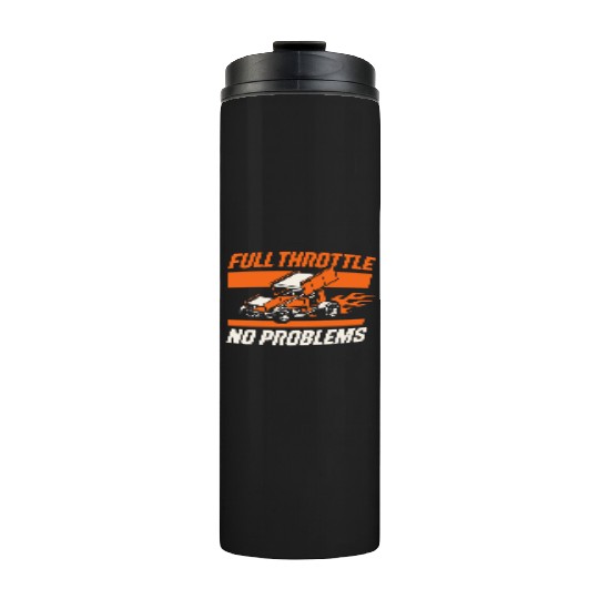 Sprint Car Racing Dirt Track Speed Oval Race Thermal Tumblers