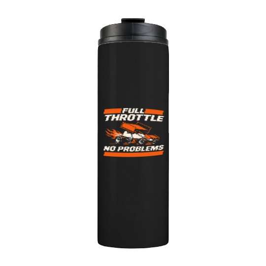 Sprint Car Racing Dirt Track Speed Oval Race Thermal Tumblers