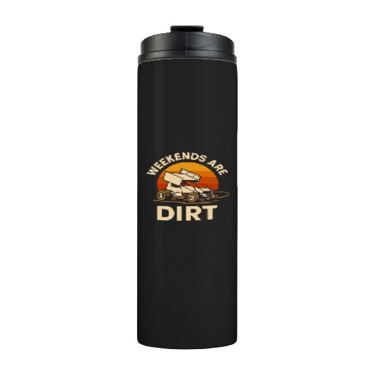 Sprint Car Racing Dirt Track Speed Oval Race Thermal Tumblers