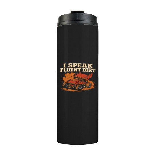 Sprint Car Racing Dirt Track Speed Oval Race Thermal Tumblers