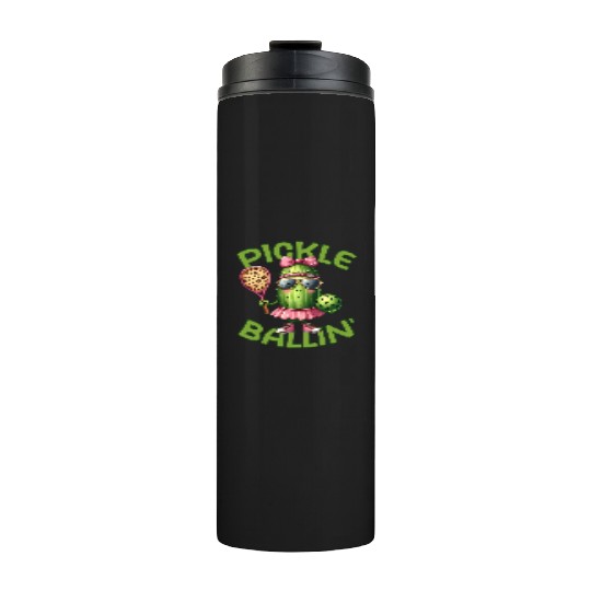 Pickle Ballin Pickleball Dink This Thermal Tumblers