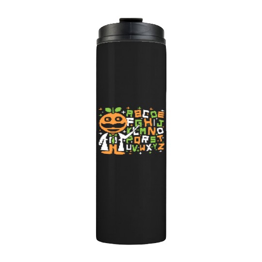 Orange Dad Alphabet Teacher Thermal Tumblers