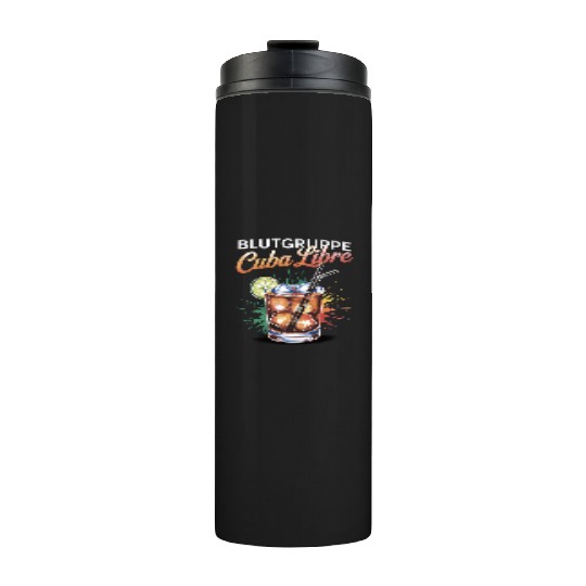 Blutgruppe Cuba Libre Cocktail Bartender Thermal Tumblers