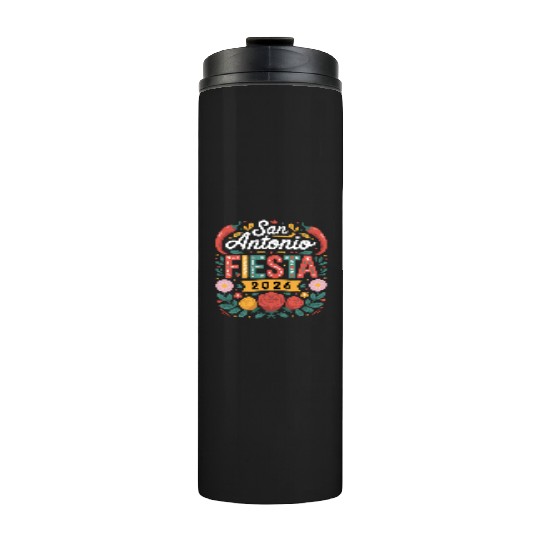 San Antonio 2026 Fiesta Cinco De Mayo Texas Thermal Tumblers