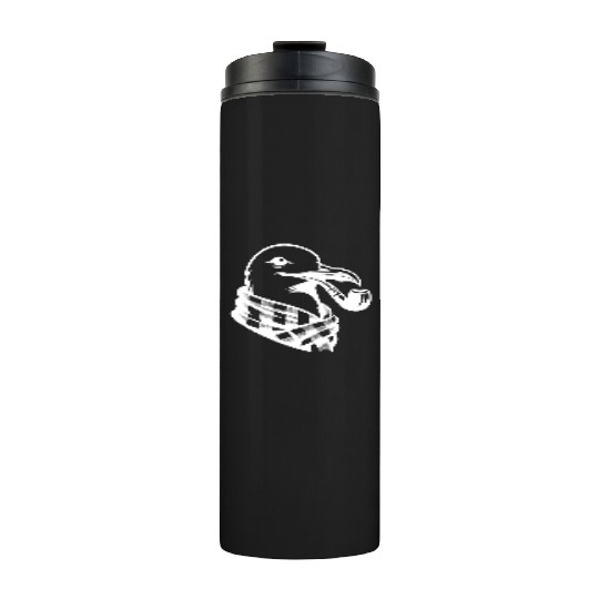 Nordic Seagull Art With Sailor Flair Thermal Tumblers