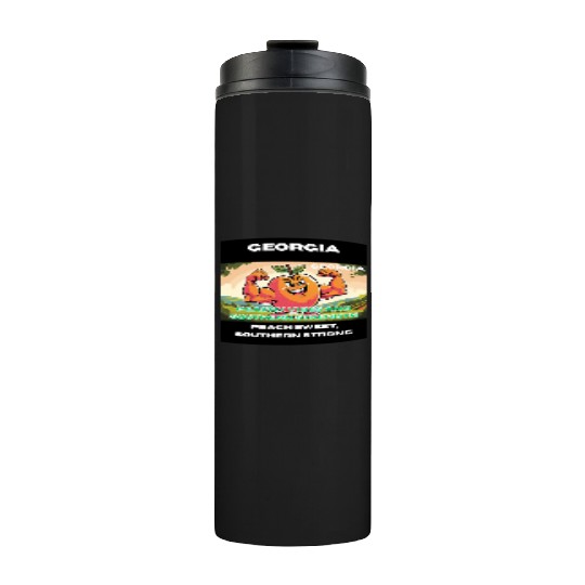 Georgia Peach State Art Thermal Tumblers