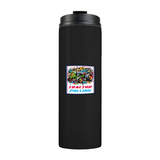 Tractor Pulling Power Thermal Tumblers