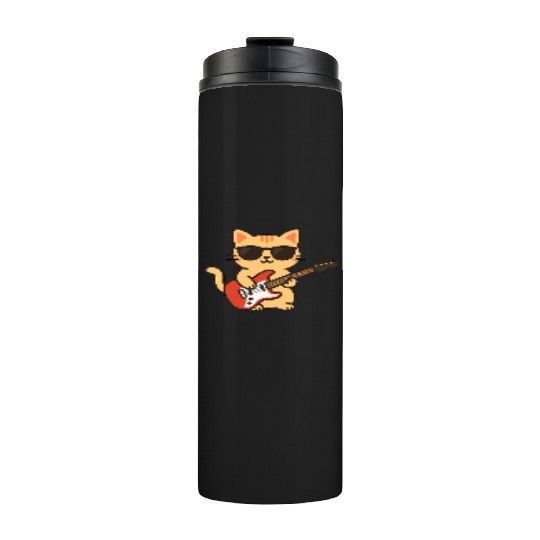 Cool Cat Electric Guitar Thermal Tumblers