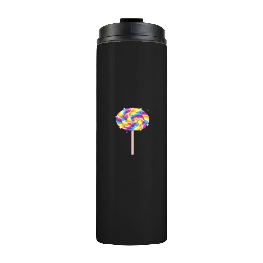 Cute Lollipop Design Lollipop Candy Lover 01 Thermal Tumblers