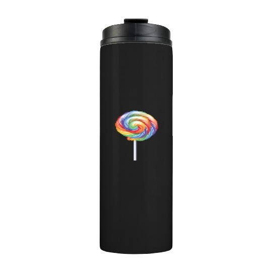 Lollipop Rainbow Sucker Candy Costume Halloween Thermal Tumblers