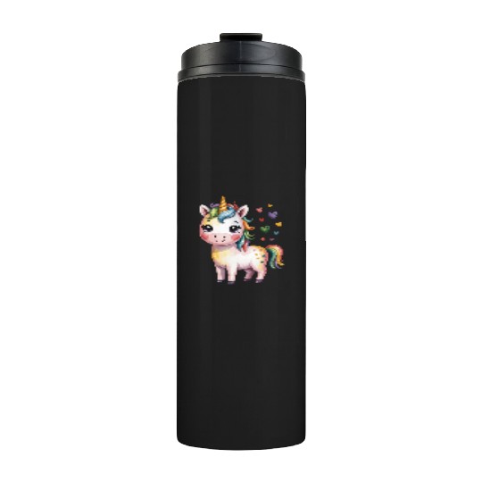 Believe in Magic – Cute Rainbow Unicorn Fantasy Thermal Tumblers