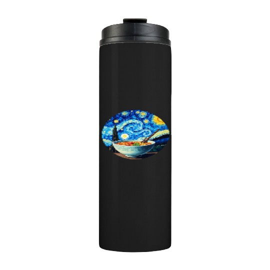Van Gogh's Starry Night ramen noodle Bowl japanese Thermal Tumblers