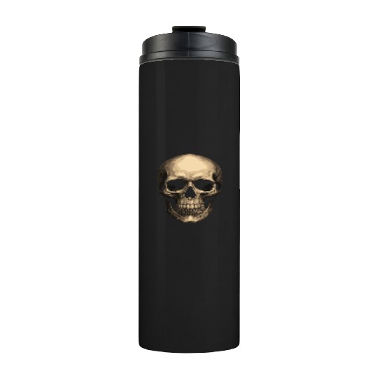 Realistic Skull – Dark Grunge Art Thermal Tumblers