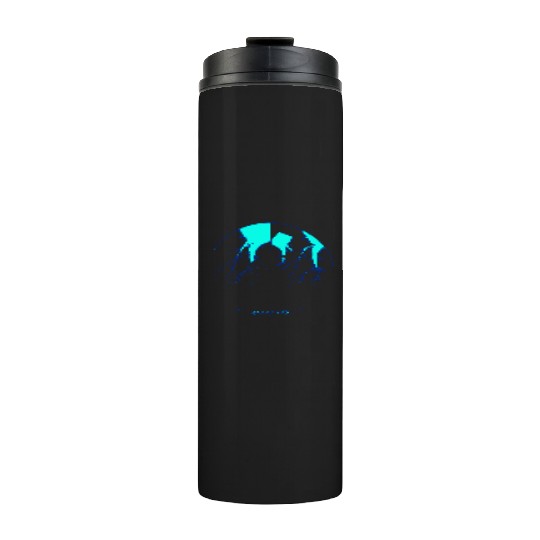Royal Blue Lightning shadow Thermal Tumblers