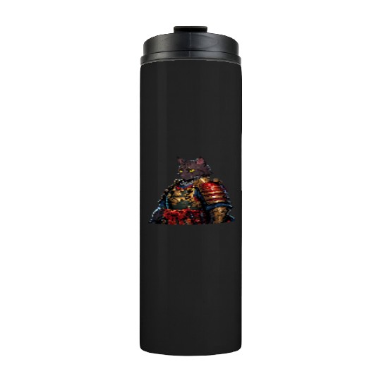 Warrior Cat in Armor Artwork Thermal Tumblers