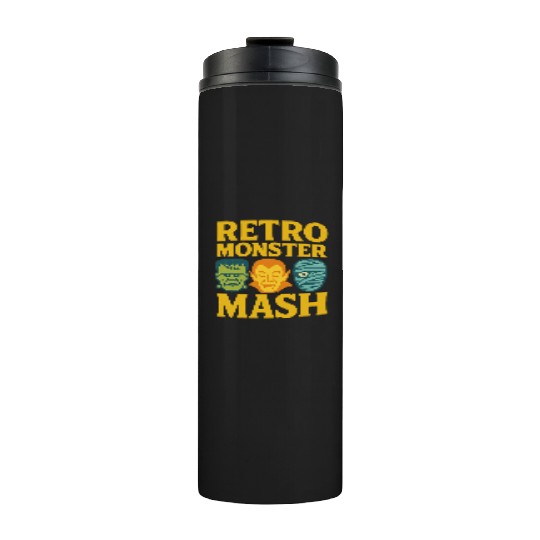Retro Monster Mash Thermal Tumblers Design