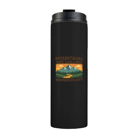Mountain Call Wanderlust Design Thermal Tumblers