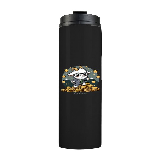 Capricorn Business Goat Illustration Thermal Tumblers