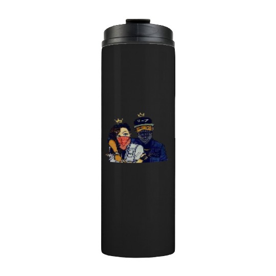 Urban Rebels Masked Duo Thermal Tumblers Design