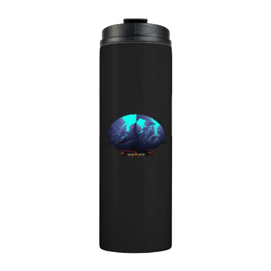 Royal Blue Lightning Thermal Tumblers