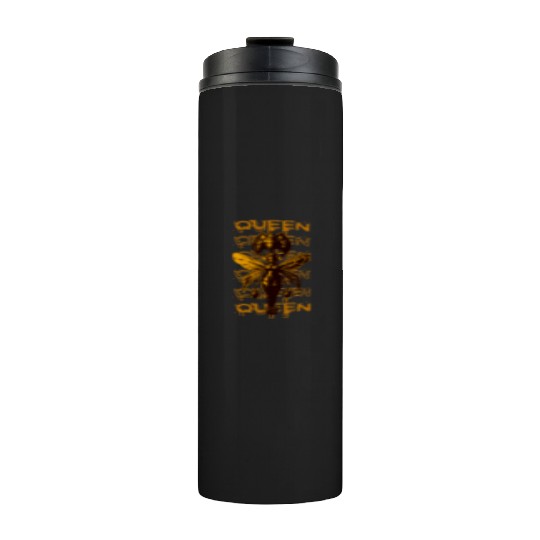 Queen Bee Warrior – Dark Fantasy Insect Art Thermal Tumblers
