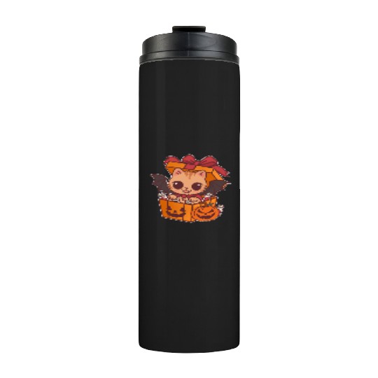 Halloween Cat with Potion Gift Box Thermal Tumblers