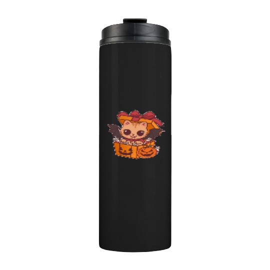 Halloween Cat with Potion Gift Box Thermal Tumblers