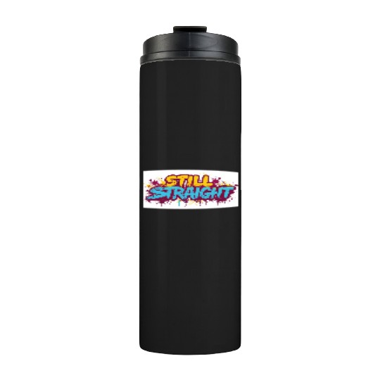 Still Straight Yellow and Teal Thermal Tumblers