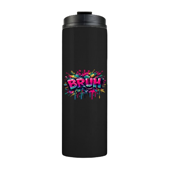 Colorful Graffiti Cheers Embrace Thermal Tumblers