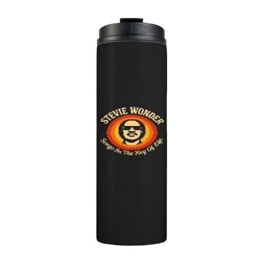 Stevie Wonder Thermal Tumblers rtro vintage Songs in the