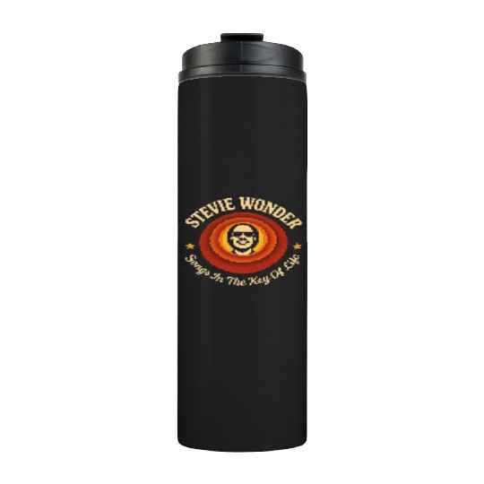 Stevie Wonder Thermal Tumblers rtro vintage Songs in the