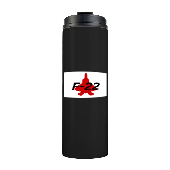 F-22 Stealth Fighter Silhouette Design Thermal Tumblers
