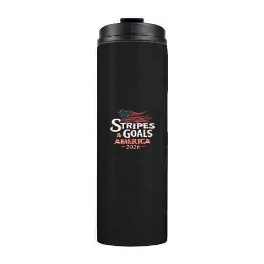 Stars, Stripes & Goals – USA Soccer World Cup 2026 Thermal Tumblers
