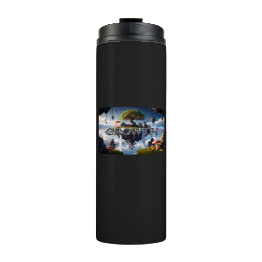Floating Island Growth Illustration Thermal Tumblers