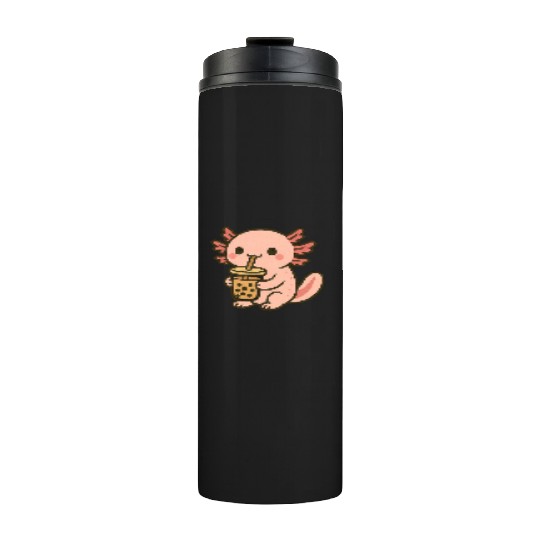Kawaii Aspiring Dragon with Bubble Tea Thermal Tumblers