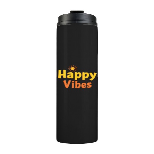 Joyful Sunshine Smile Typography Design Thermal Tumblers