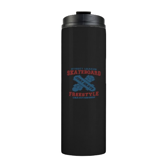 Skateboard Freestyle Championship Design Thermal Tumblers